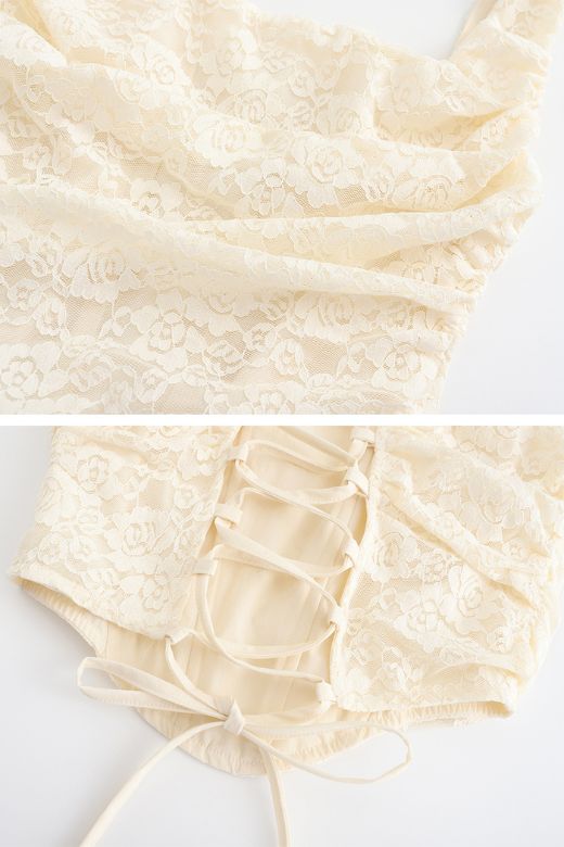 Woman wearing a figure flattering Darling Corset Wrap Top - Ivory BODYCON COLLECTION