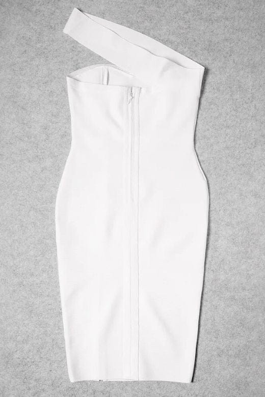 Woman wearing a figure flattering Gianna Bandage Dress - Classic Black BODYCON COLLECTION