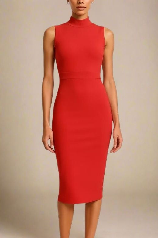 Grace Red Midi Dress