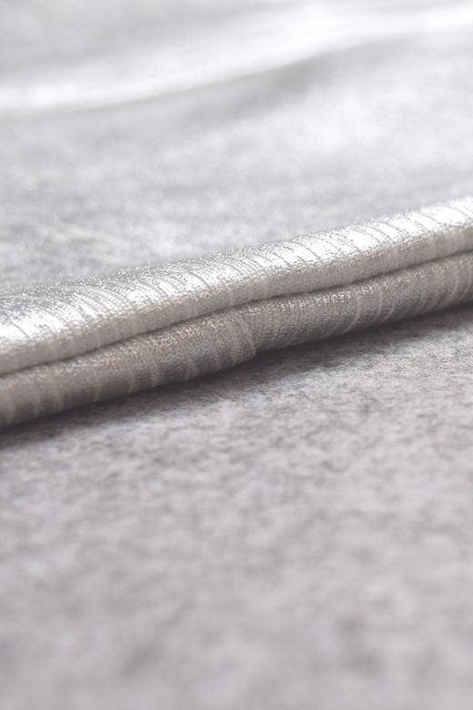 Woman wearing a figure flattering Jay High Waist Bandage Mini Skirt - Silver BODYCON COLLECTION