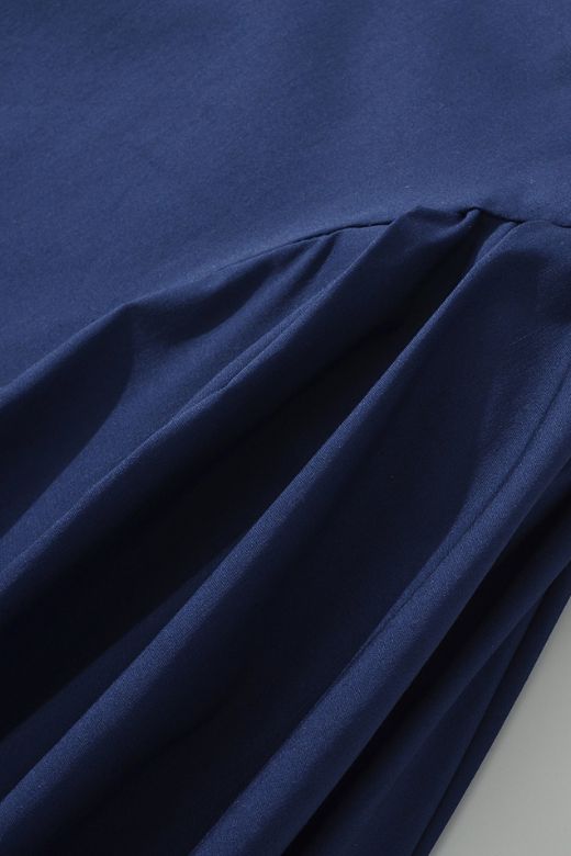 Woman wearing a figure flattering Layne Bodycon Midi Dress - Navy Blue BODYCON COLLECTION Pty Ltd
