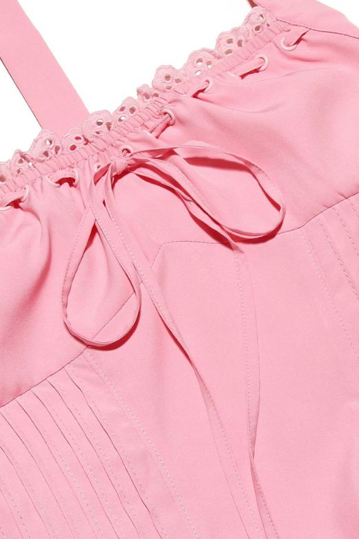 Woman wearing a figure flattering Lynsie Bodycon Midi Dress - Blush Pink BODYCON COLLECTION