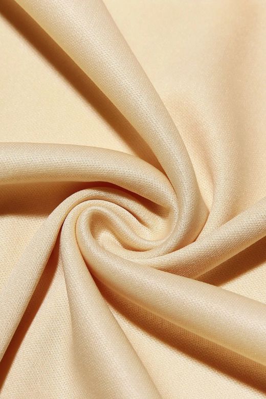 Woman wearing a figure flattering Margot Wrap Top and Maxi Skirt Outfit Set - Cream Yellow BODYCON COLLECTION