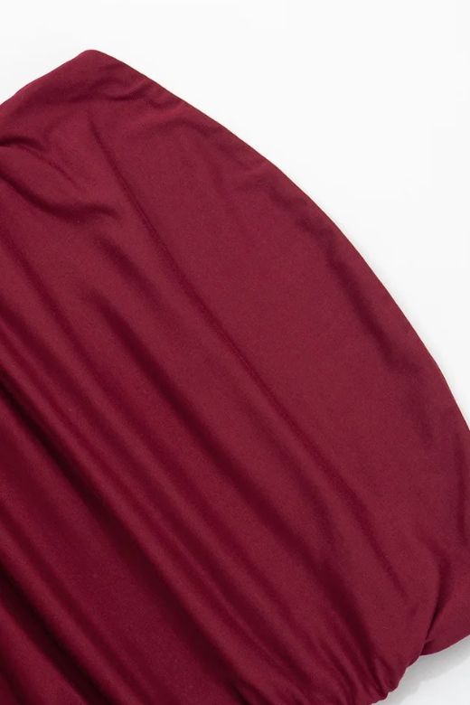 Woman wearing a figure flattering North Wrap Maxi Dress - Red Wine BODYCON COLLECTION Pty Ltd