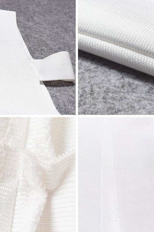 Woman wearing a figure flattering Pia Bandage Pants Jumpsuit - Classic Black BODYCON COLLECTION