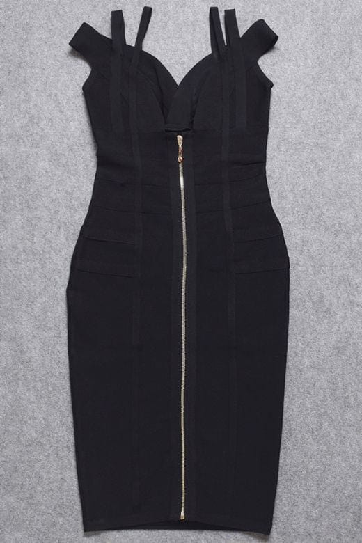 Woman wearing a figure flattering Sia Bandage Dress - Ballet Pink Bodycon Collection