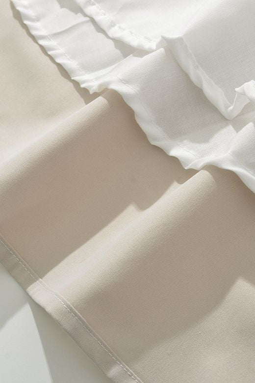 Woman wearing a figure flattering Stella Bodycon Midi Dress - Cream BODYCON COLLECTION