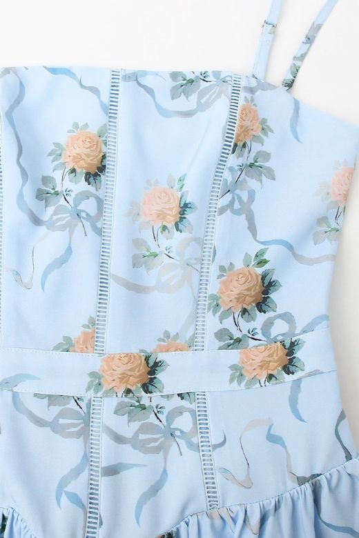 Woman wearing a figure flattering Tasmin Bodycon Midi Dress - Sky Blue BODYCON COLLECTION