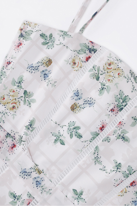 Woman wearing a figure flattering Tasmin Midi Dress - Beige Cream BODYCON COLLECTION