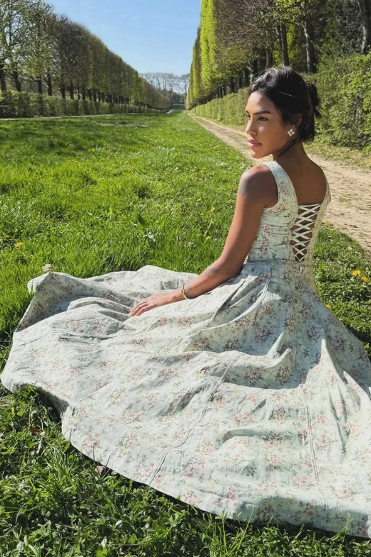 Woman wearing a figure flattering Willa Bodycon Midi Dress - White Pearl BODYCON COLLECTION Pty Ltd