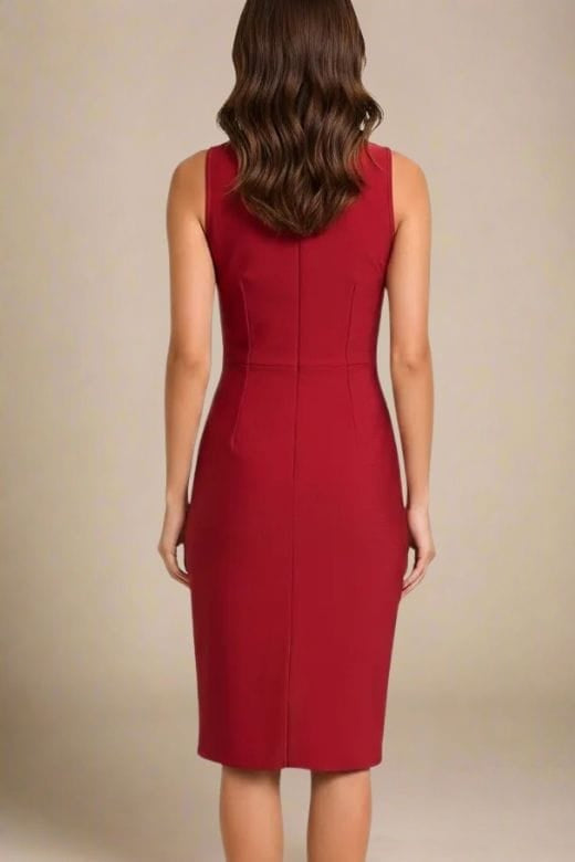 Elsa Bodycon Dress - Red Wine