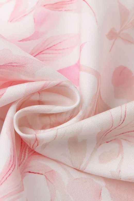 Woman wearing a figure flattering  Tasmin Midi Dress - Pink Print BODYCON COLLECTION